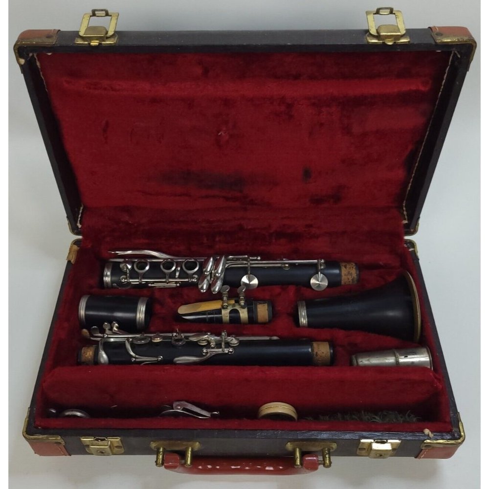 Vintage Champion Clarinet B 1961 Made in France w.‎ Carrying Case